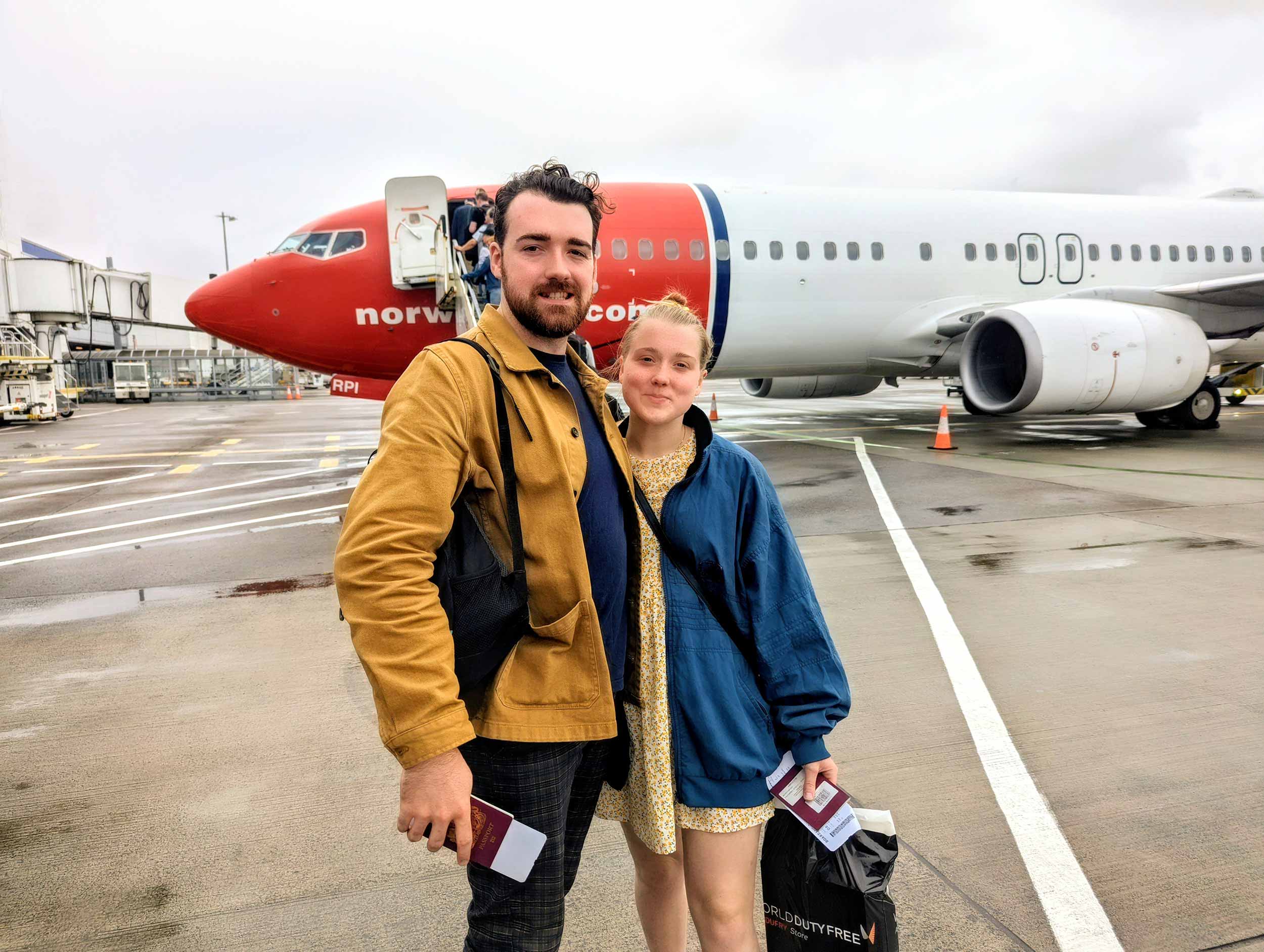 Par vid flygplats